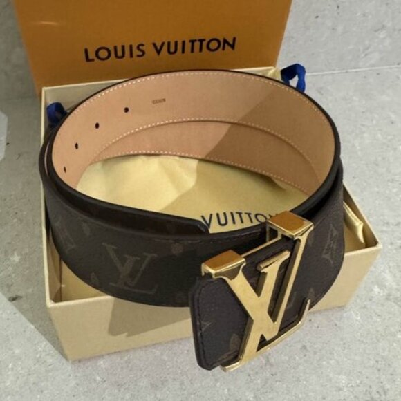 Louis Vuitton Belt M9608 Brown Monogram Size 90/36 Men's New Louis Vuitton - Picture 1 of 3